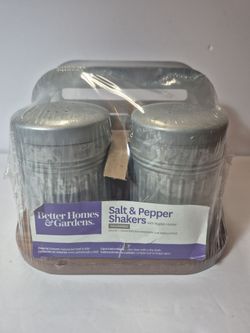 New& Sealed! Salt & Pepper Shaker/ with Napkin Holder