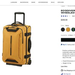Samsonite - Ecodiver 21" Expandable Tilt Carry-On Duffle - Yellow