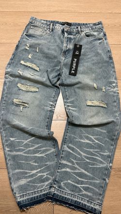Purple jeans baggy