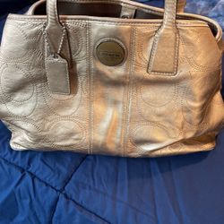 Gold COACH PURSE 