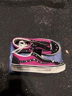 Vans Low-Top Sneakers Pink Black Studded