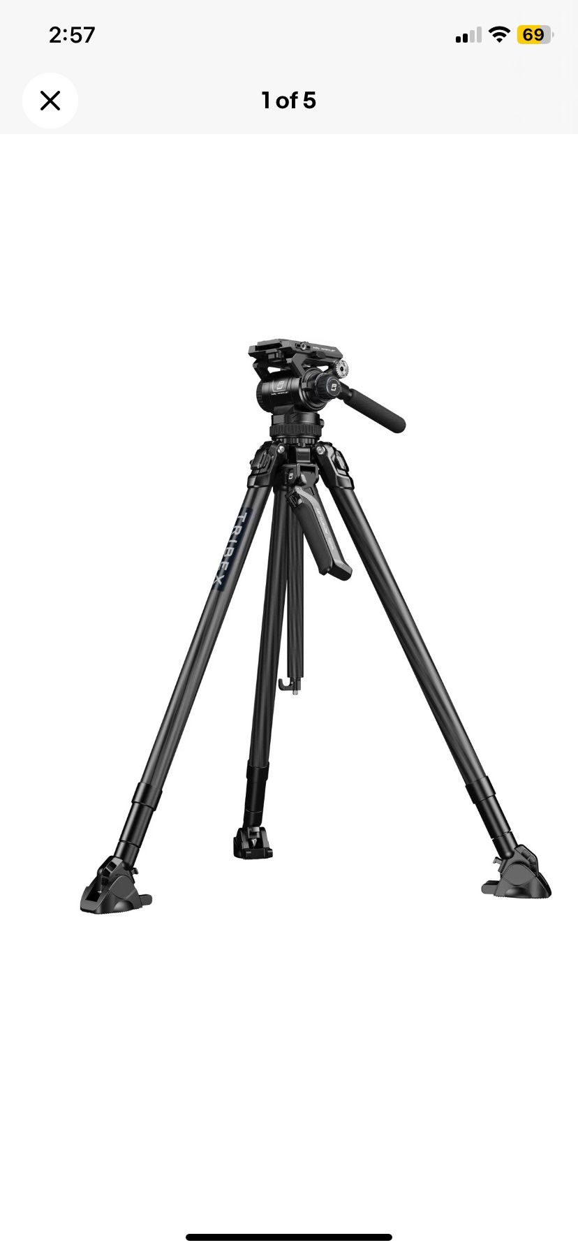 SmallRig x Potato Jet Tribex Hydraulic 3-Section Carbon Fiber Tripod Kit