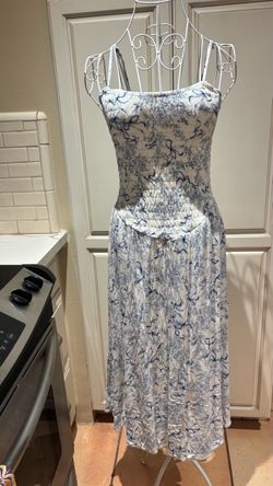 Thirty / Thirty dress size S smock dress blue bows