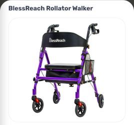 BlessReach Rollator Walker- brand new