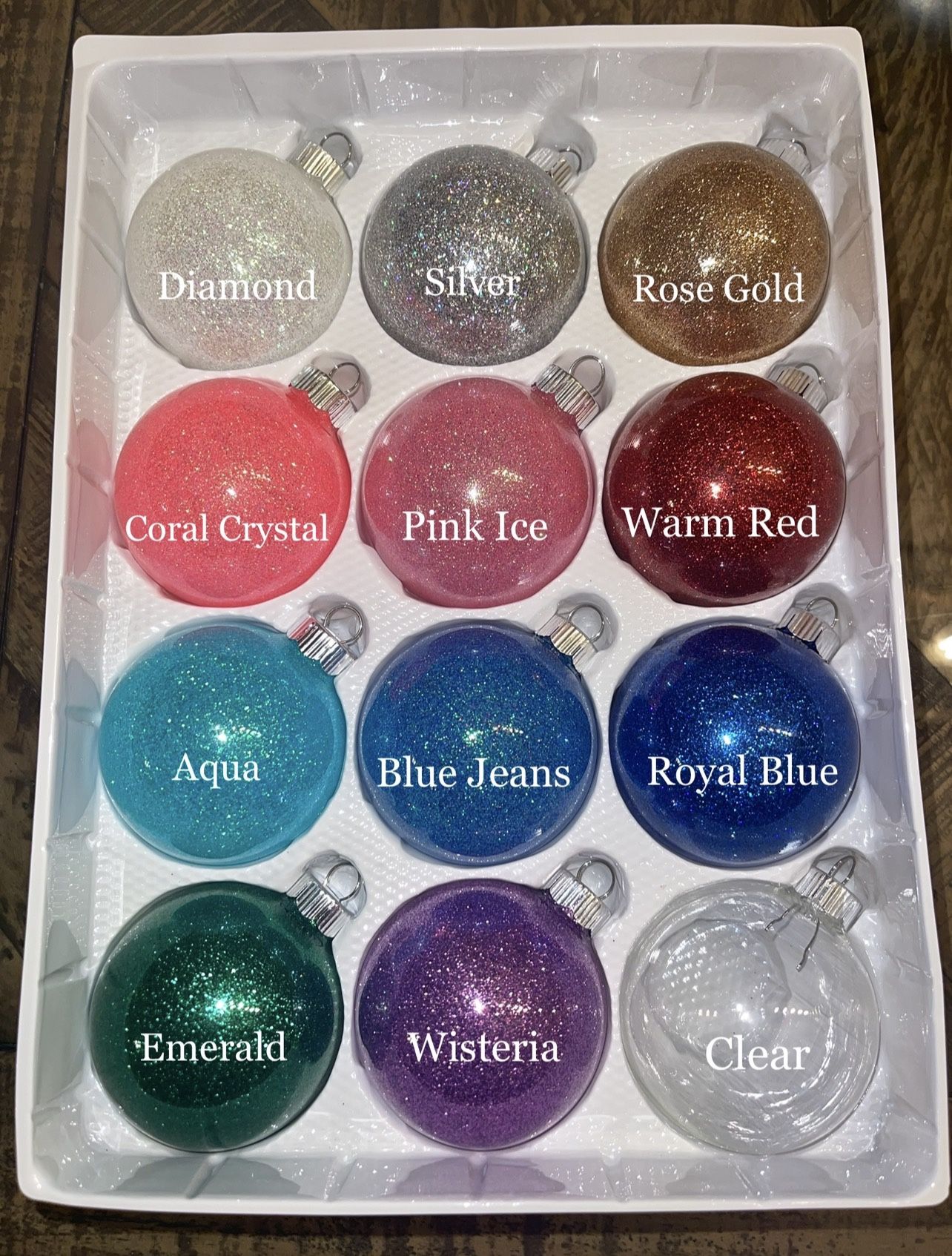 Personalized Christmas Ornaments (Glass)