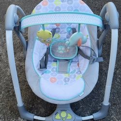Ingenuity Swing 'N Go Portable 5-Speed Baby Swing With Nature Sounds