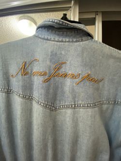 Vintage Embroidered Moschino Denim Jumpsuit