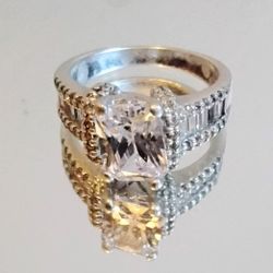 Vintage Amythyst Sterling Silver Size 7