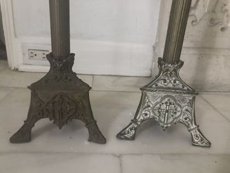 Vintage French candelabras, set. Height: 20”