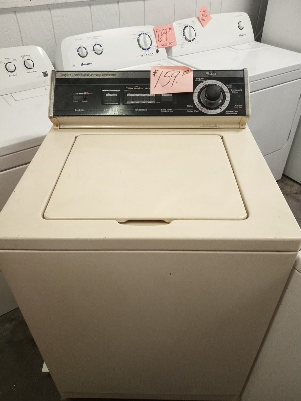 Whirlpool Washing machine Washer white super capacity heavy duty excellent . Warranty . Delivery available . 2203 Fowler st. Ft. Myers 33901