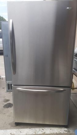 Amana Bottom Freezer Stainless Steel Refrigerator
