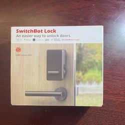 SwitchBot Lock Smart Bluetooth Lock for Front Door - Black (open box)