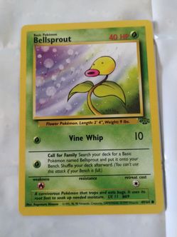 Bellsprout (49/64) from the 1999 Pokémon Jungle expansion
