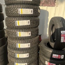 4 Brand New Tires 235/75/15 AT Good Years Tires Installed and Balanced/ Instaladas Y balanceadas