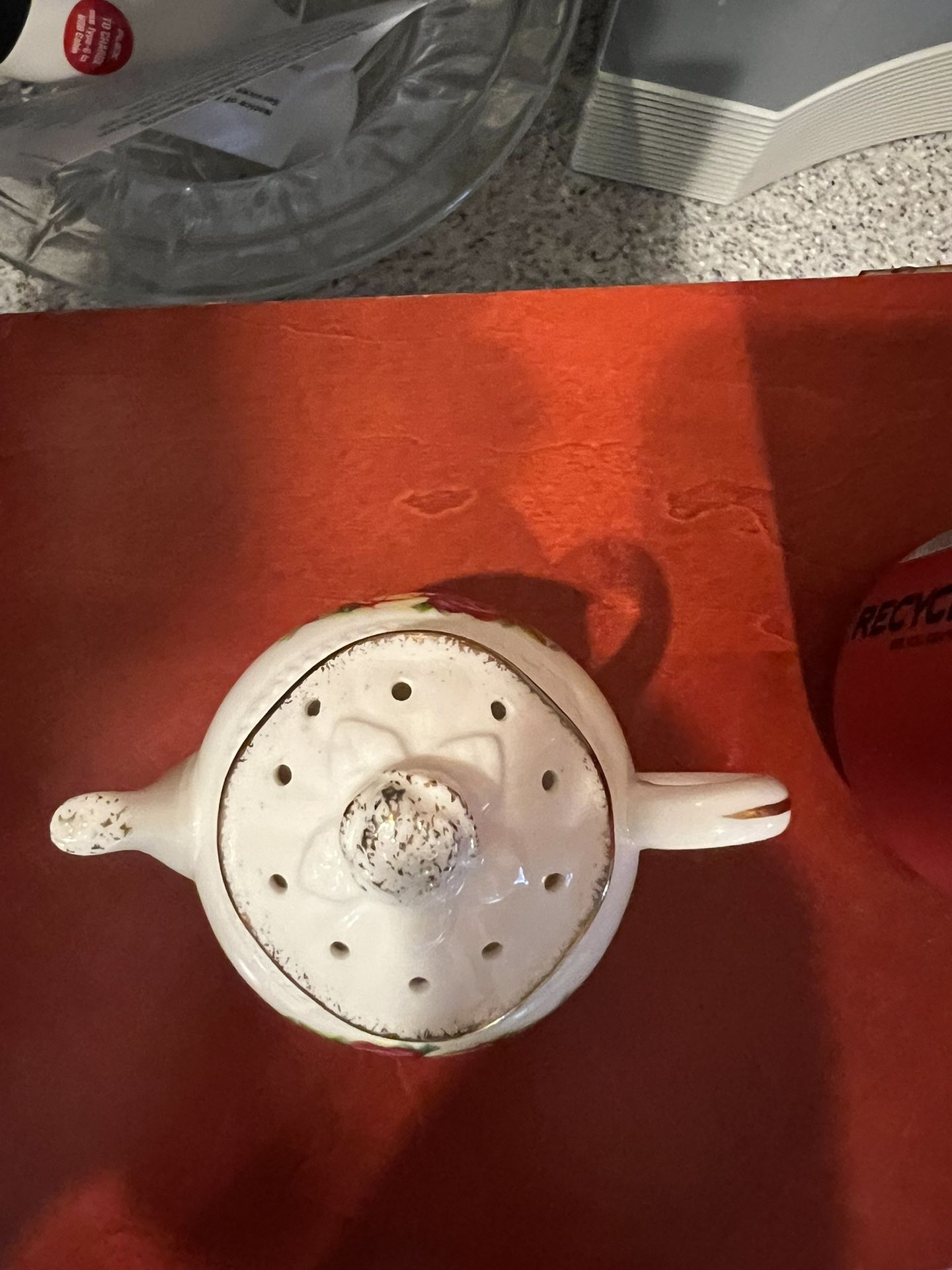 Royal Albert 3” miniature decorative Teapot $10
