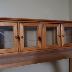 Wooden 4 Glass Door Display Case 
