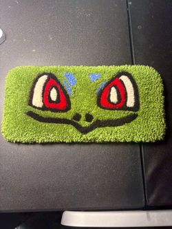 Bulbasaur Face Tufted Rug