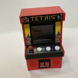 TETRIS Mini Handheld Arcade Game Tested Working!!