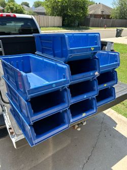 Blue bins (10)
