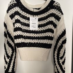 Brand New Zara Strip Sweater Size S