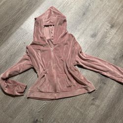 pink white sweater, Size L 