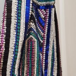 Hand Beaded Backless Party Dress