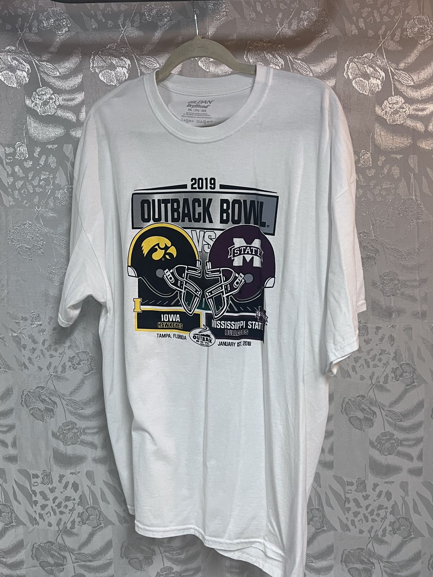 Men’s Iowa Hawkeyes 2019 Outback Bowl T Shirt