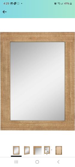 Worn Wood Frame Mirror - New In Box