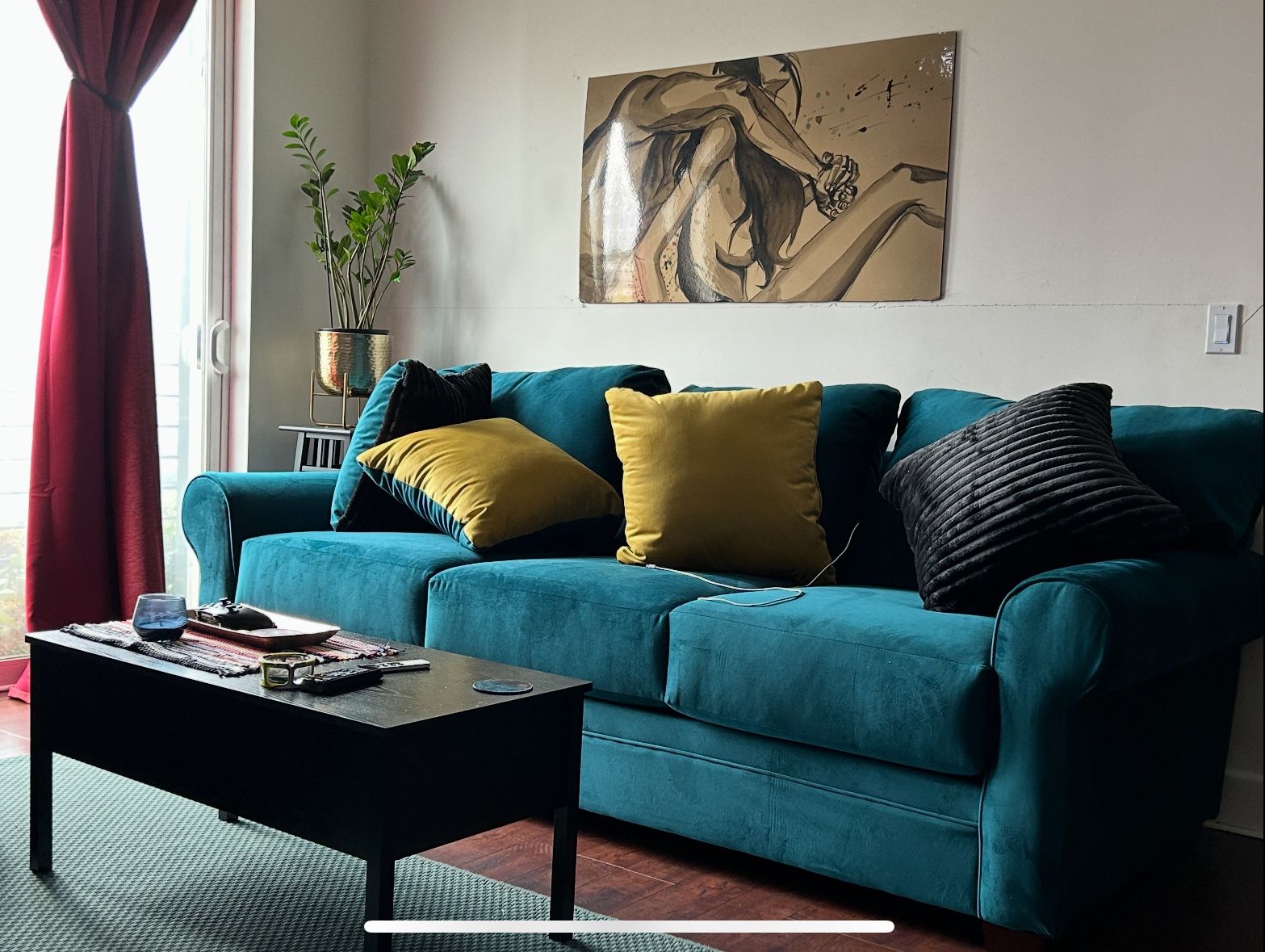 Sofa & Pillows - 108” x 48”