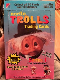 1992 Troll trading cards unopened box