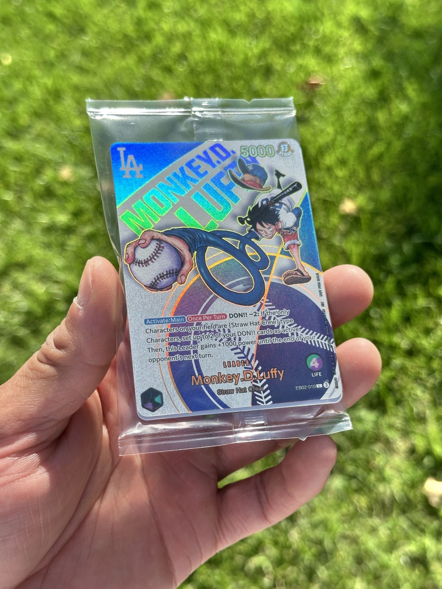 π₯ Last Dodgers x One Piece Monkey D. Luffy Promo Card - Limited Edition MLB Anime
