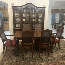 Mount Airy Solid Wood Dining Set with China Cabinet – Boynton Beach