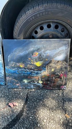 WW2 oil painting 16x20