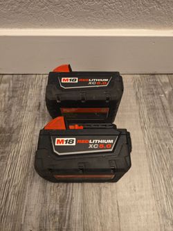 2... MILWAUKEE M18 XC5.0 BATTERYS
