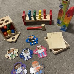 Wooden Toddler Toys Bundle 