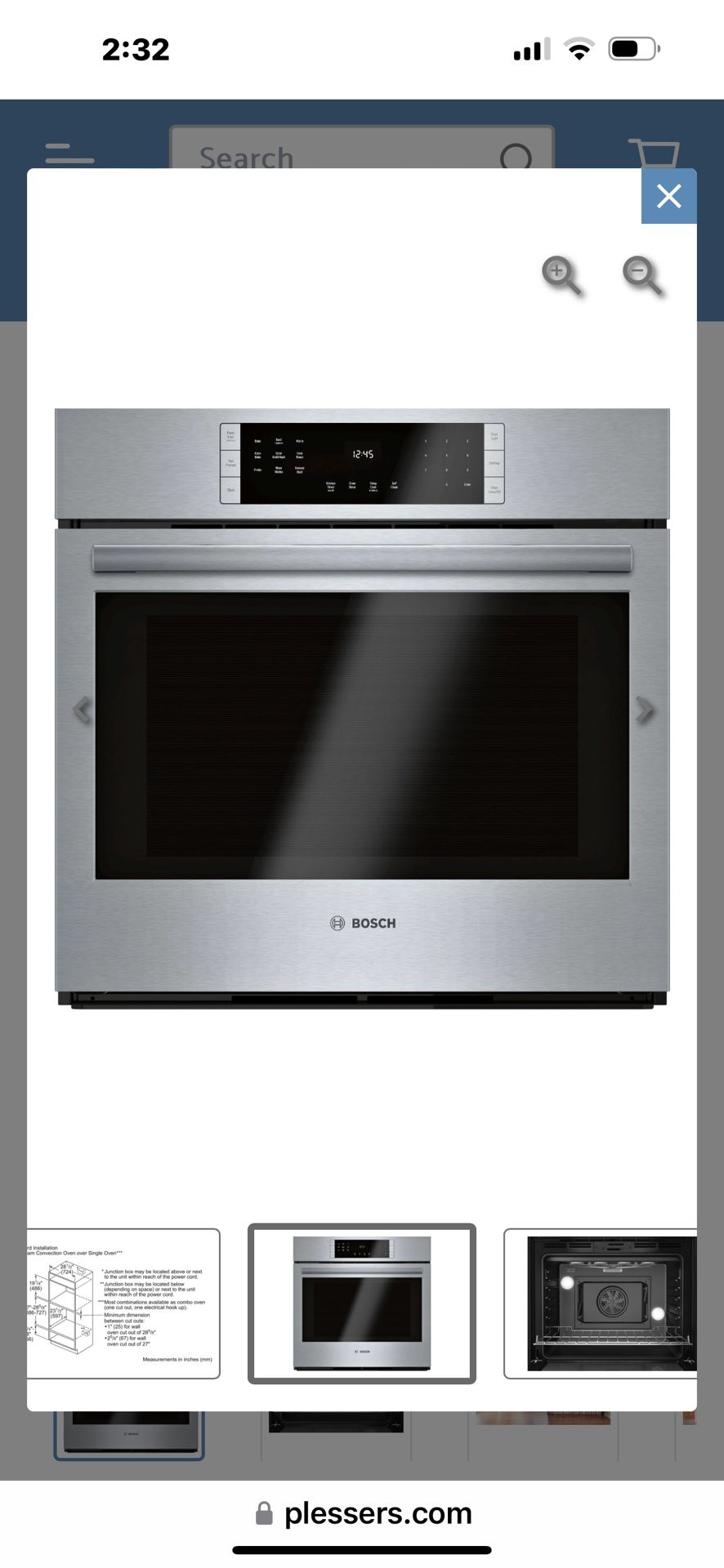 NEW BOSCH 800 series 30” CONVECTION WIFI ELECTRIC OVEN WITH 2 YEAR FACTORY WARRANTY I INCLUDED 9 /29/24