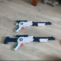 Two Nerf X-shot Guns 