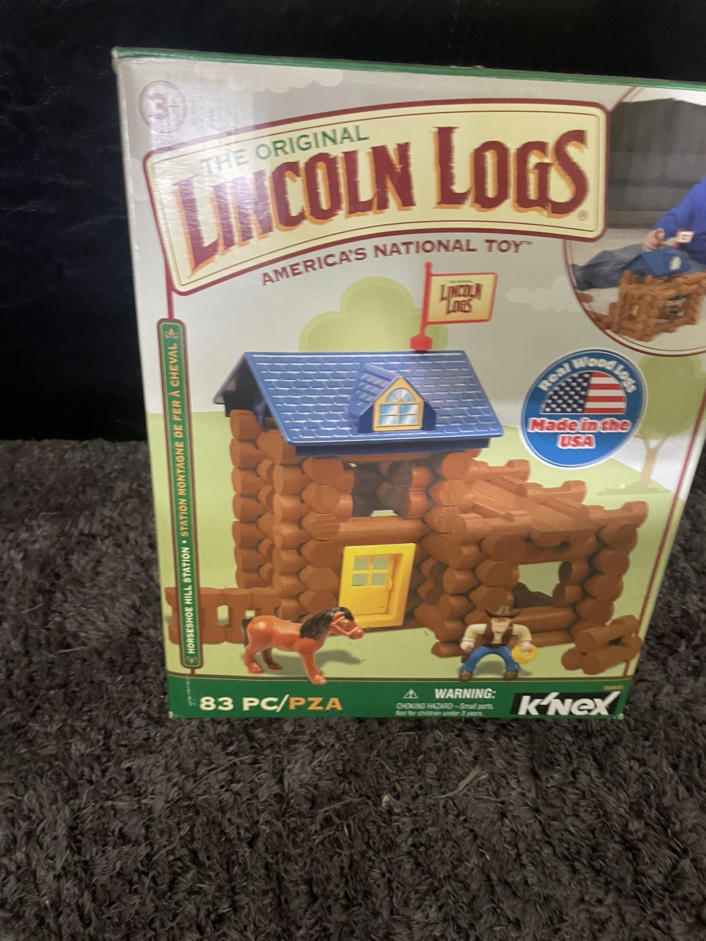 Kids Lincoln Building Logs.