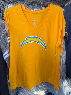 New Women’s 1X San Diego Chargers Plus Size T shirt Gold Bolt