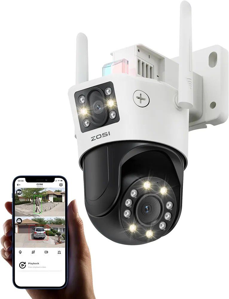 4k Wired Dual Lens Security Camera