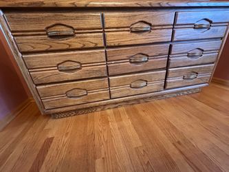 Wood 9-Drawer Dresser
