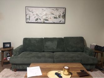 Green Corduroy Couch