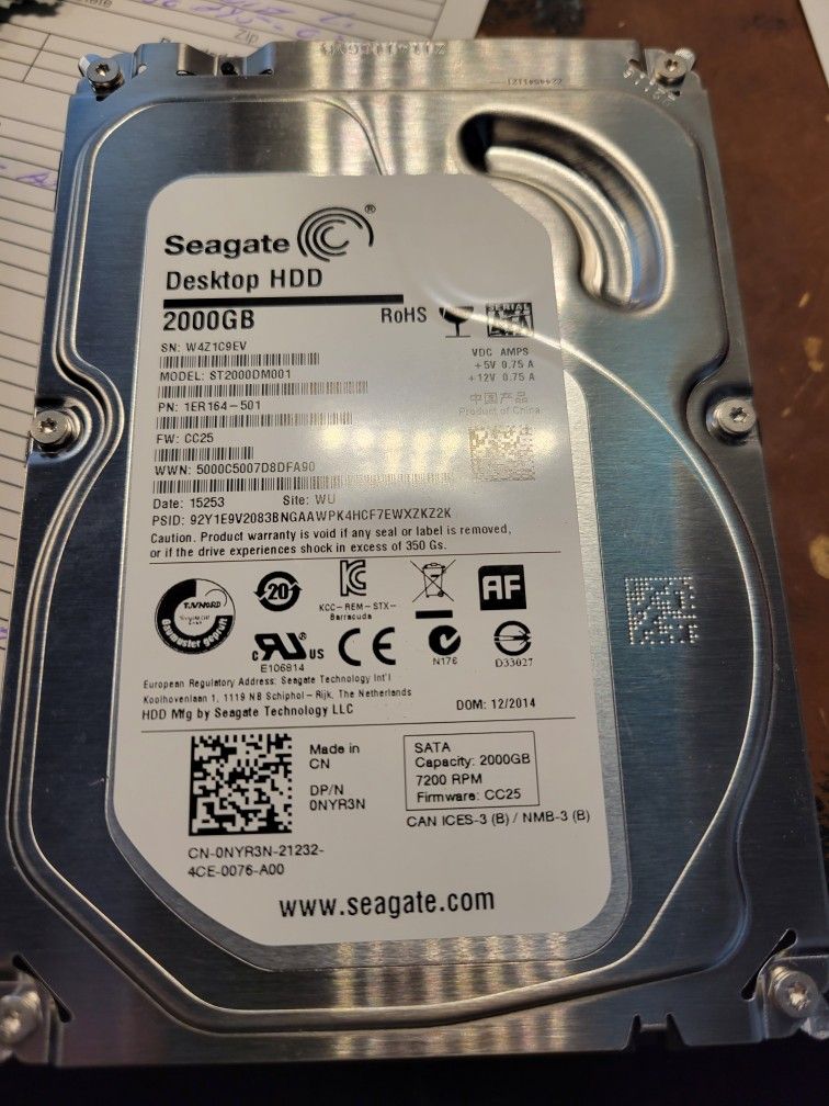 2tb Desktop Hard Drive