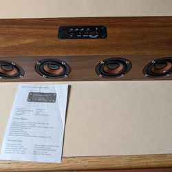 Wood Bluetooth Stereo Speaker