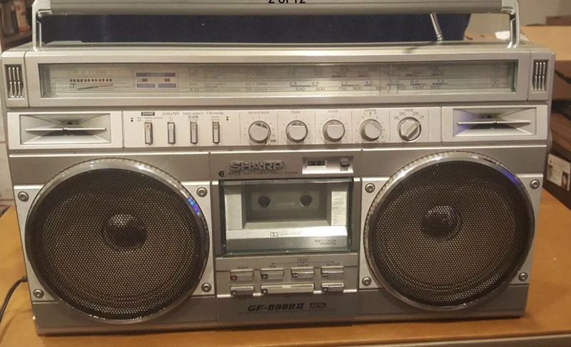 Sharp GF-8989 ghetto blaster boombox