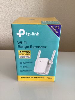 Package of 2x TP-Link - AC750 (RE205) Wi-Fi Range Extenders - White + 1x HP wireless keyboard and mouse combo