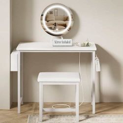 Small Vanity Desk with Mirror