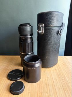 Asahi Pentax Tele-Takumar 300mm f/6.3 M42 Lens w/ Case Hood Tripod Collar Caps