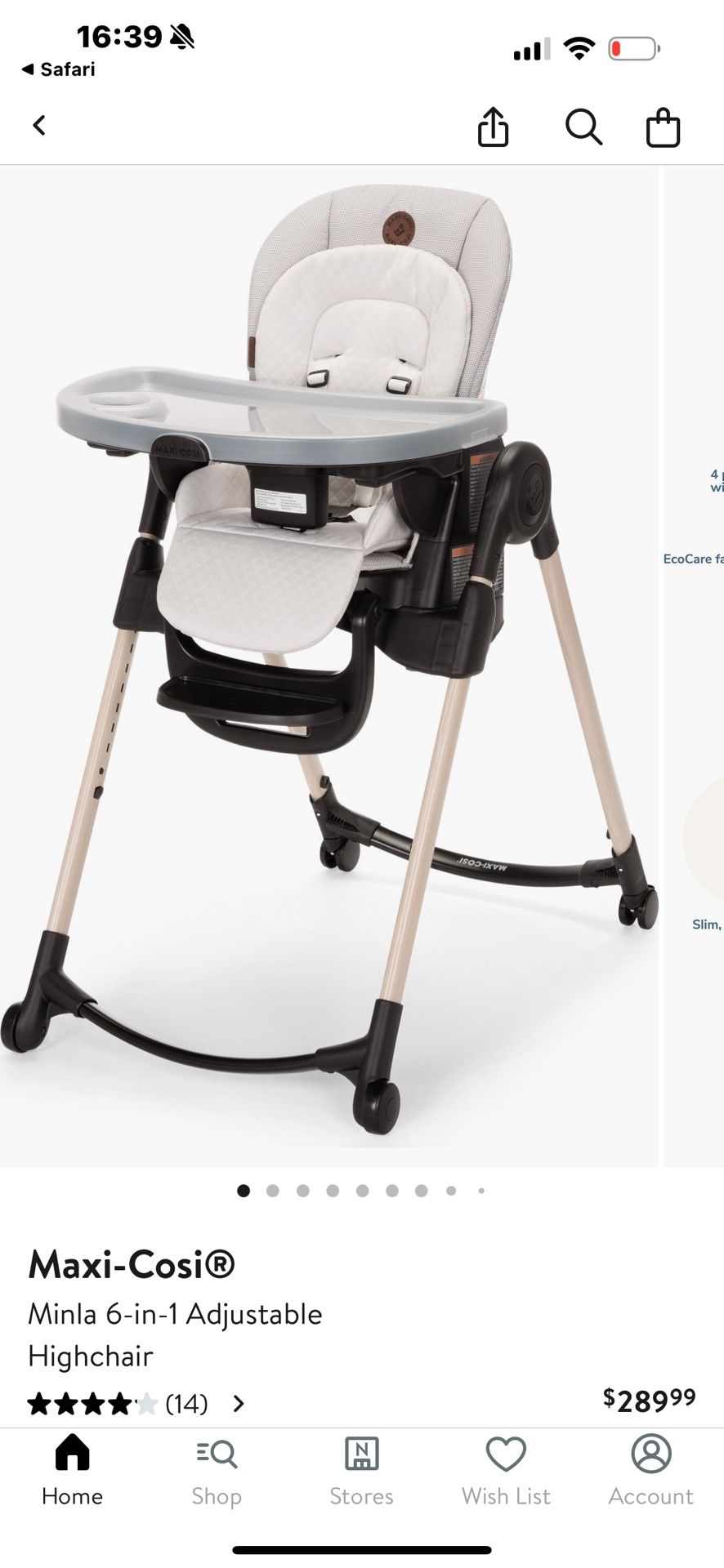 Maxi cosi Minla 6 in 1 High Chair