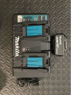 Makita Dc18RD Doble Charger el 5amp 18v Battery